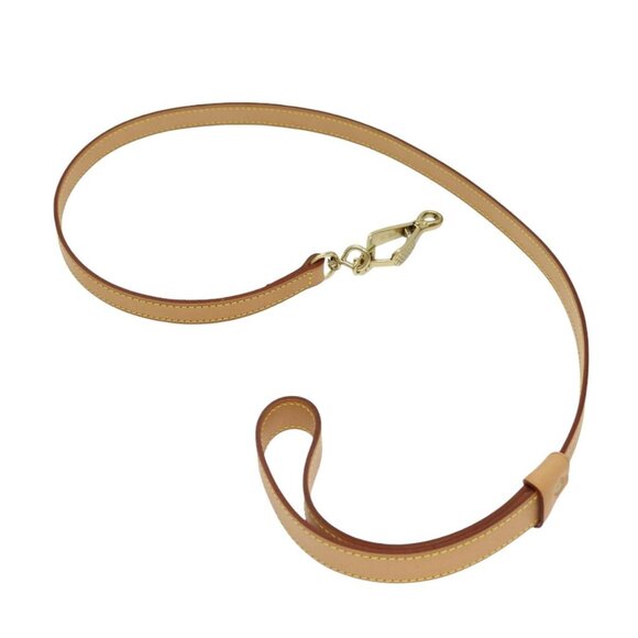 LOUIS VUITTON Less Baxter MM Dog Leash Leather Beige M58051 LV Auth 86281 - Picture 3 of 13